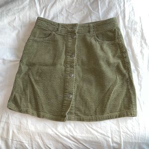 Green skirt